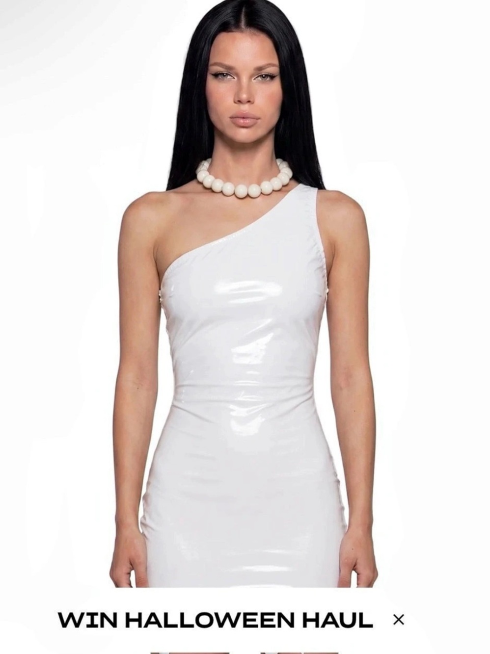Dolls Kill Wilma Flintstones Costume White Mini Dress Size XS/Small NWT